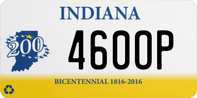 IN license plate 460OP