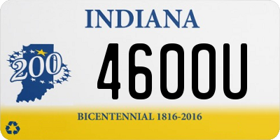 IN license plate 460OU