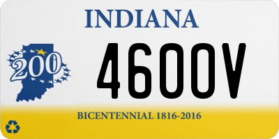 IN license plate 460OV