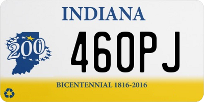 IN license plate 460PJ