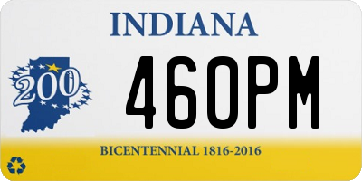 IN license plate 460PM