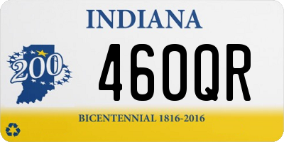 IN license plate 460QR