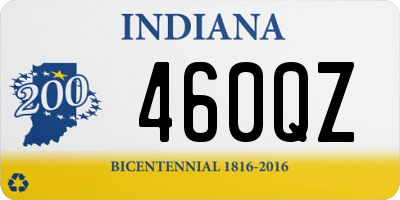 IN license plate 460QZ