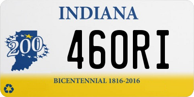 IN license plate 460RI