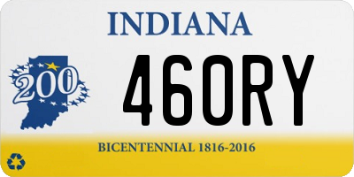 IN license plate 460RY