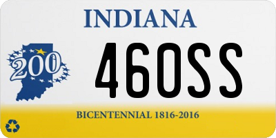 IN license plate 460SS