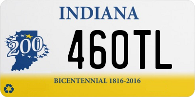 IN license plate 460TL