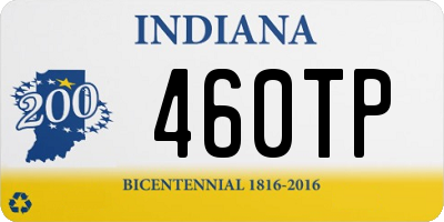 IN license plate 460TP