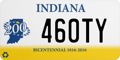 IN license plate 460TY