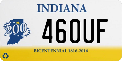 IN license plate 460UF