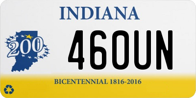 IN license plate 460UN