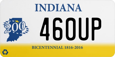 IN license plate 460UP