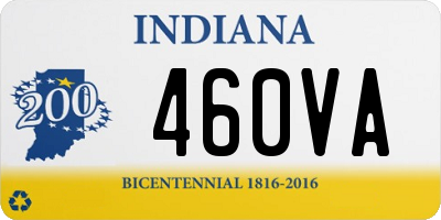 IN license plate 460VA