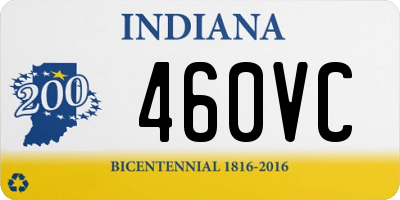 IN license plate 460VC