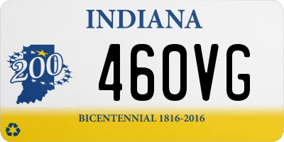 IN license plate 460VG