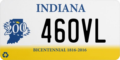 IN license plate 460VL