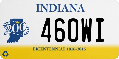 IN license plate 460WI