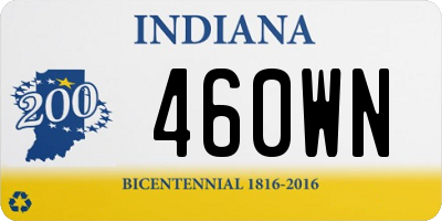 IN license plate 460WN