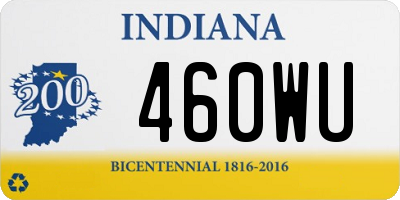 IN license plate 460WU