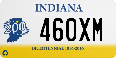 IN license plate 460XM