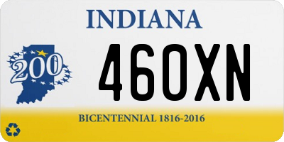 IN license plate 460XN