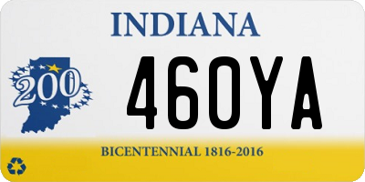 IN license plate 460YA