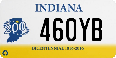 IN license plate 460YB