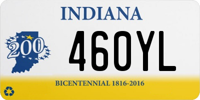 IN license plate 460YL