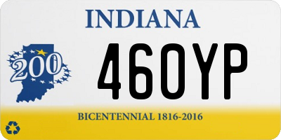 IN license plate 460YP