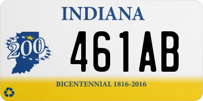 IN license plate 461AB