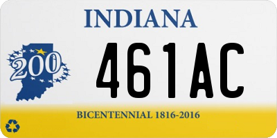 IN license plate 461AC