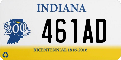 IN license plate 461AD