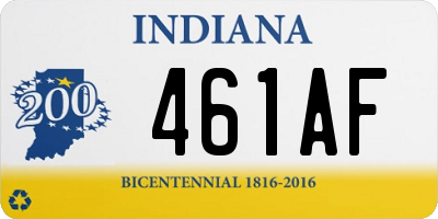 IN license plate 461AF