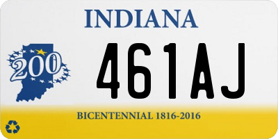 IN license plate 461AJ