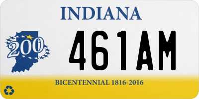 IN license plate 461AM