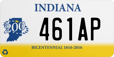 IN license plate 461AP