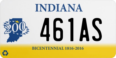 IN license plate 461AS