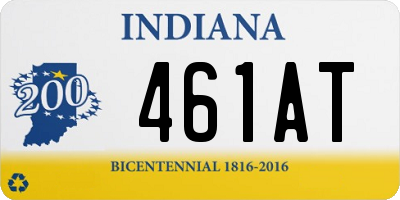 IN license plate 461AT