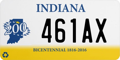 IN license plate 461AX