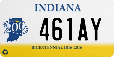 IN license plate 461AY