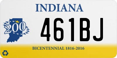 IN license plate 461BJ