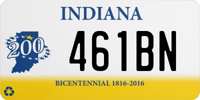 IN license plate 461BN