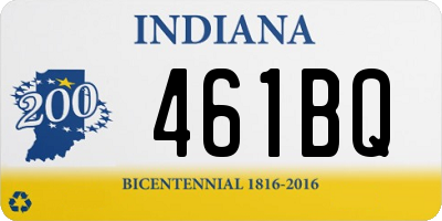 IN license plate 461BQ