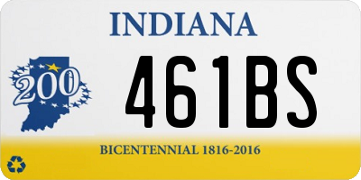 IN license plate 461BS