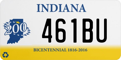 IN license plate 461BU