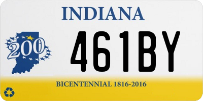 IN license plate 461BY