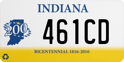 IN license plate 461CD