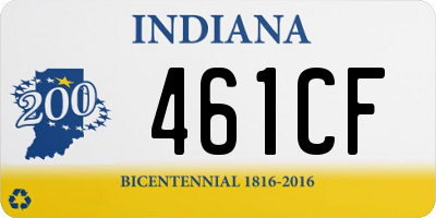 IN license plate 461CF