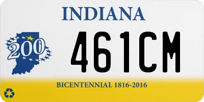 IN license plate 461CM