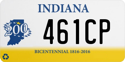 IN license plate 461CP